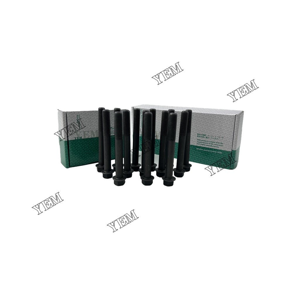 14PCS 3CB1 Cylinder Head Bolt Set For Isuzu 3CB1 Engine For Isuzu