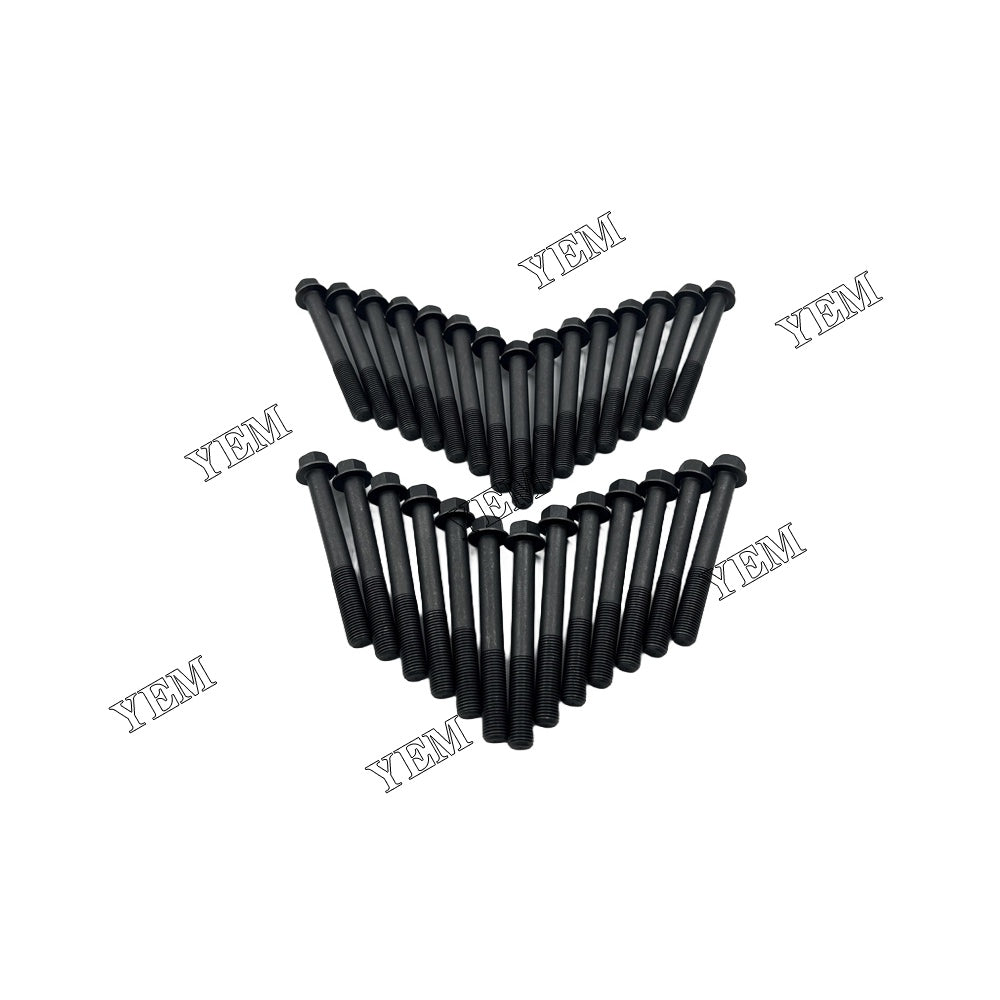 28PCS D2366 Cylinder Head Bolt Set For Doosan / DEVELON 280 LC-III excavator For Doosan / DEVELON