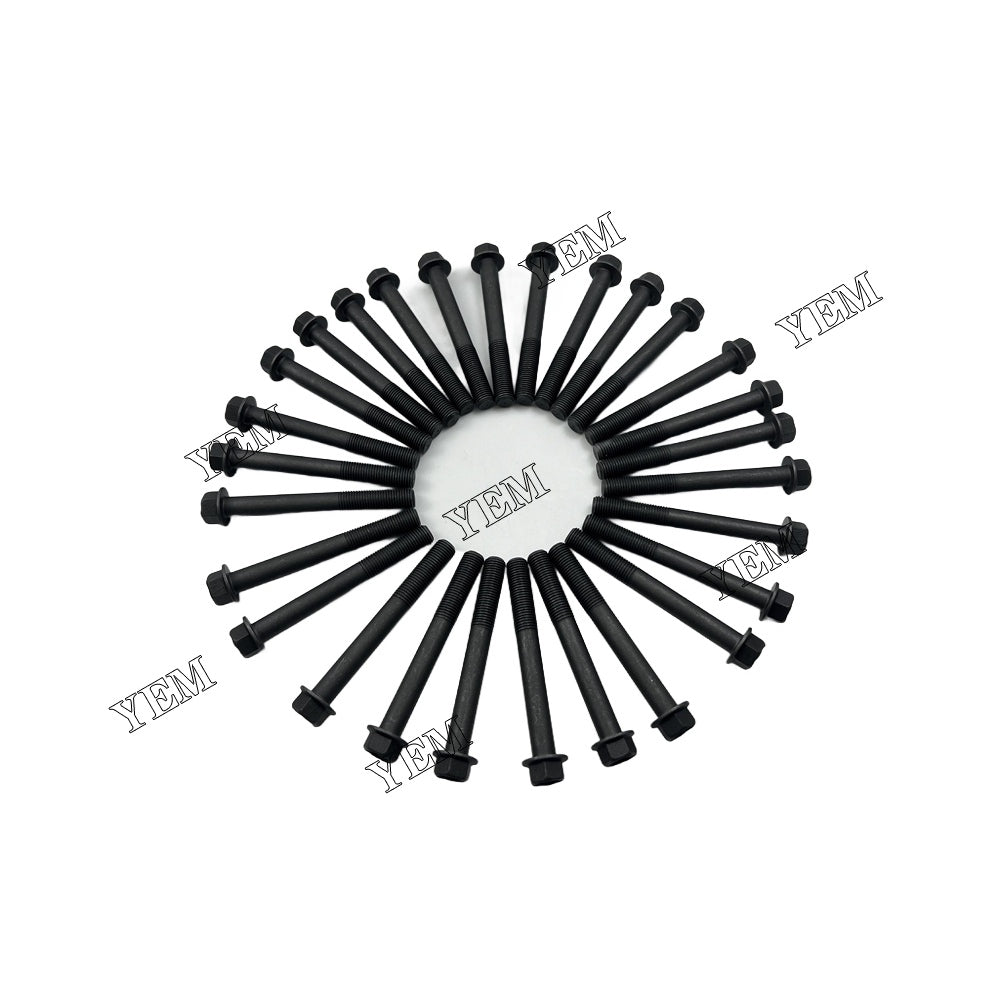 28PCS D2366 Cylinder Head Bolt Set For Doosan / DEVELON 280 LC-III excavator For Doosan / DEVELON