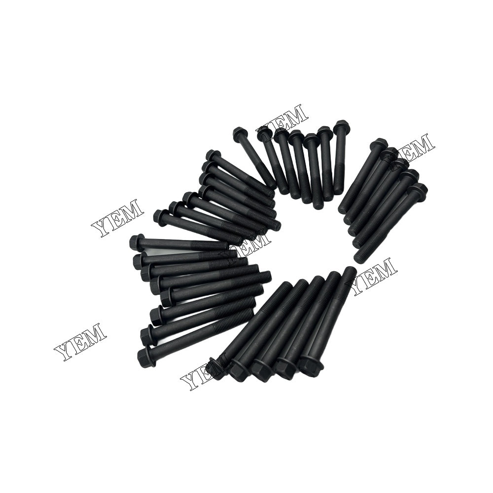 32PCS 1006-6 Cylinder Head Bolt Set For Perkins 1006-6 Engine For Perkins