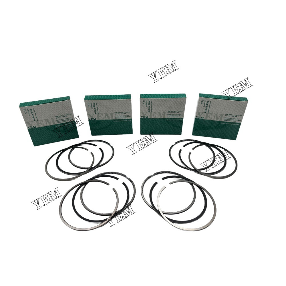 4PCS K4B Piston Rings Set STD For Mitsubishi Truck klift parts For Mitsubishi