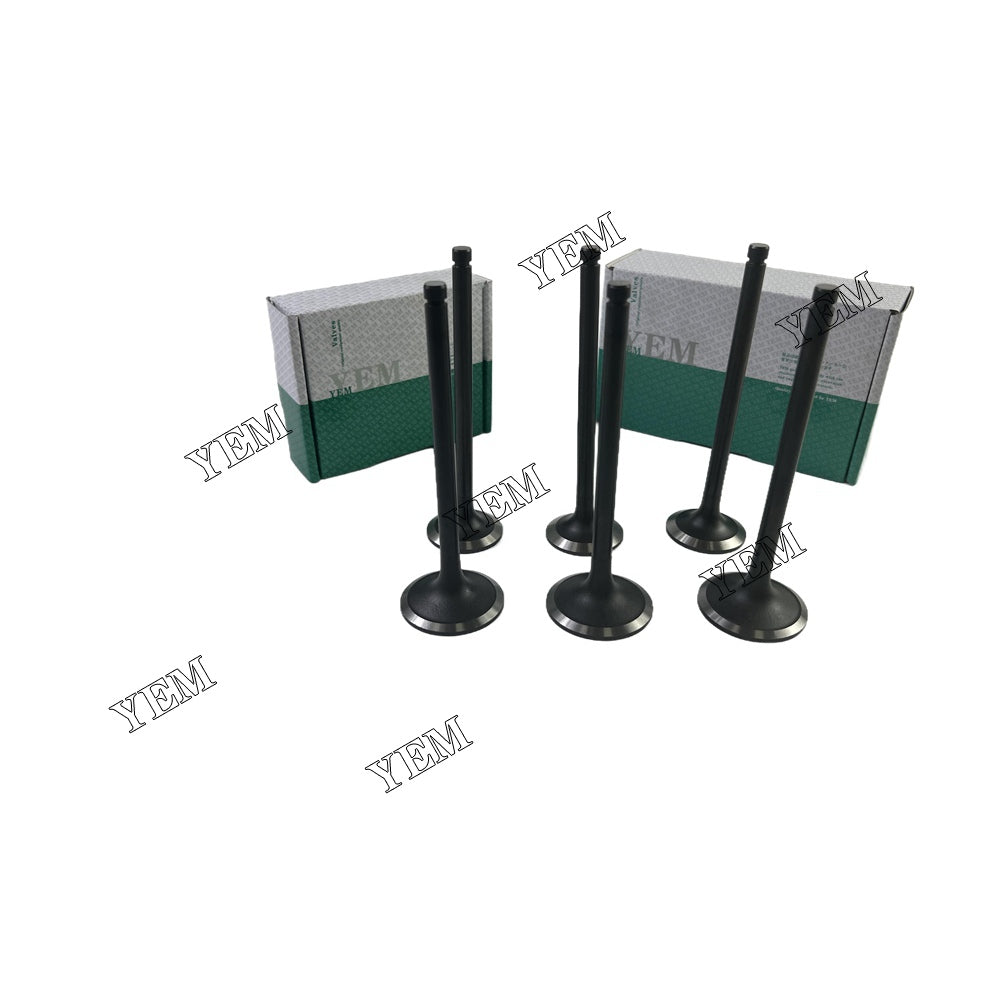 6 PCS 403D-11 Intake Valve & Exhaust Valve Kit For Perkins JCB 8010 CTS excavator For Perkins