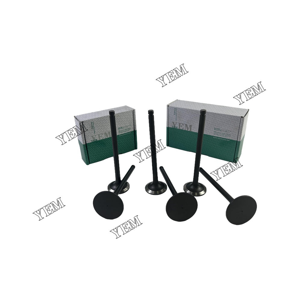 6 PCS D1305 Intake Valve & Exhaust Valve Kit For Kubota CX30C excavator For Kubota