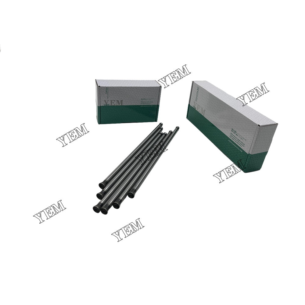 6PCS 3TNV82 Push Rod For Yanmar Valve Excavator parts For Yanmar