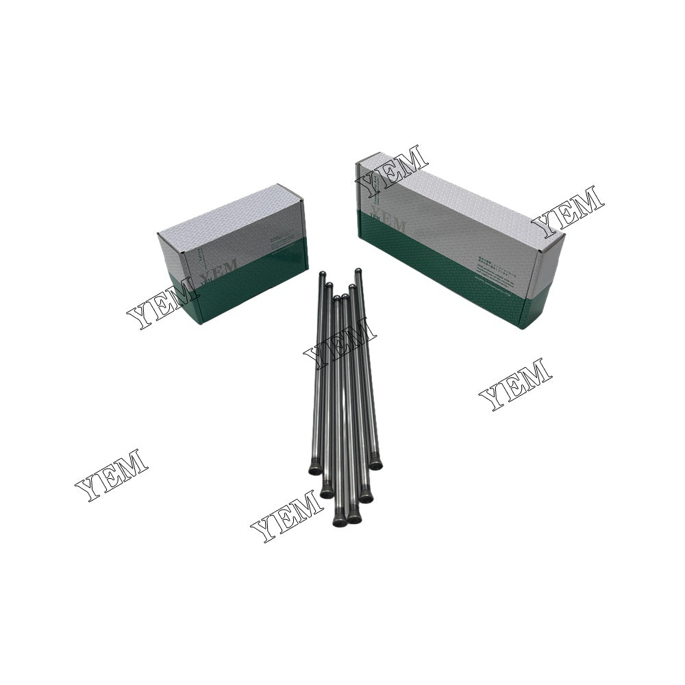 6PCS 3TNV82 Push Rod For Yanmar Valve Excavator parts For Yanmar