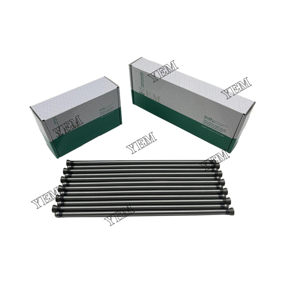 12PCS 6D16 Valve Push Rod For Mitsubishi Hidromek HMK 300 LC excavator For Mitsubishi