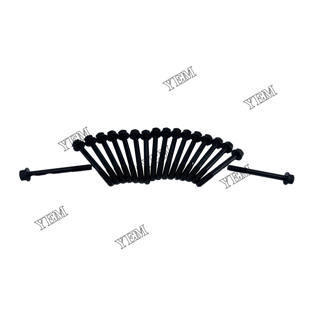 Good quality For Yanmar 4TNE98 Head Bolt Set 18PCS installed one engine For Yanmar
