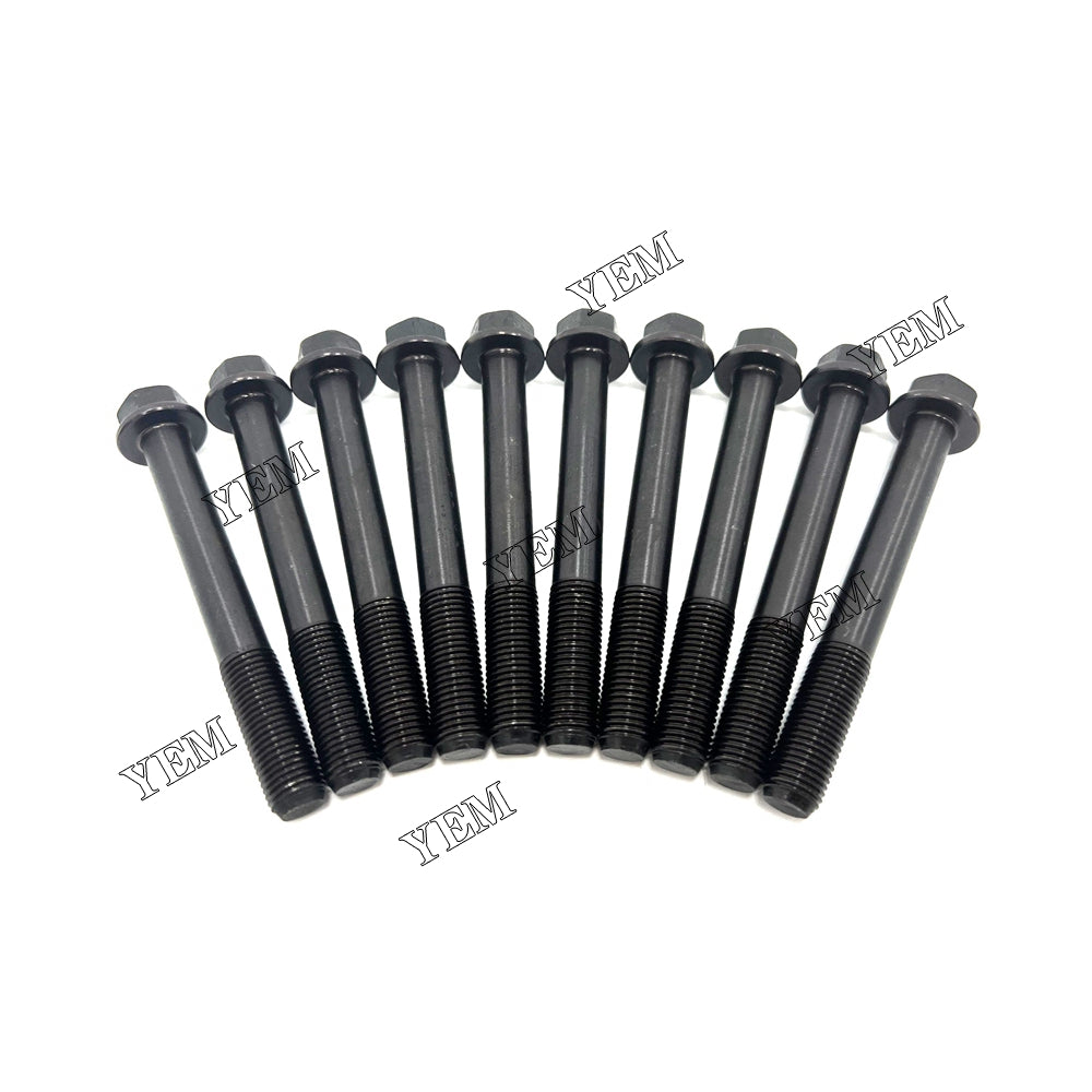 Good quality For Kubota ZB600 Head Bolt Set 10PCS installed one engine For Kubota