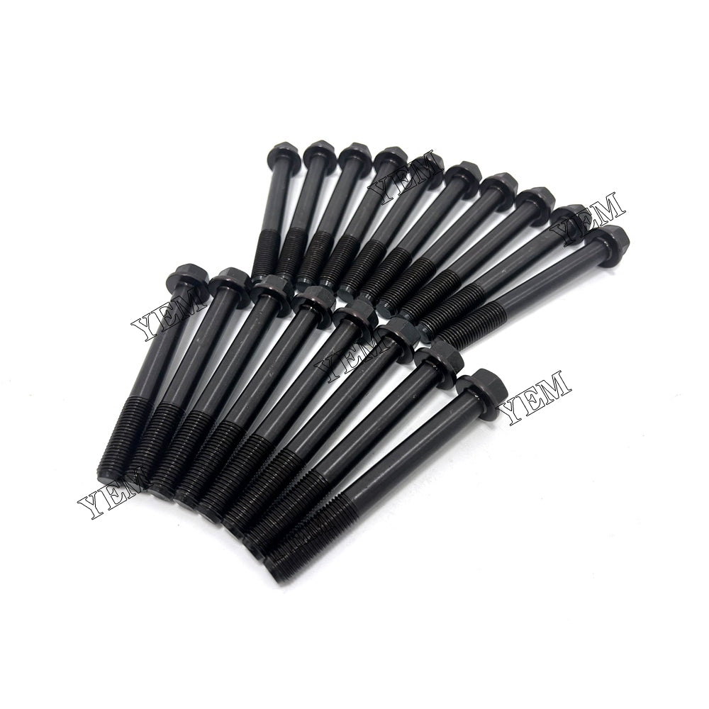 Good quality For Kubota V1505 Head Bolt Set 18PCS installed one engine For Kubota