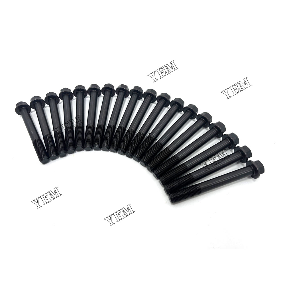 Good quality For Kubota V1505 Head Bolt Set 18PCS installed one engine For Kubota