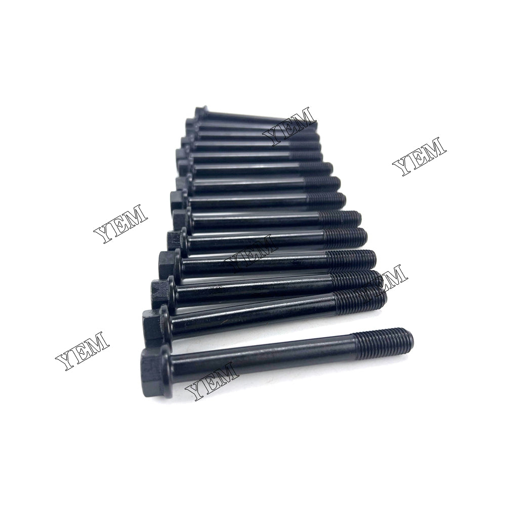 Good quality For Mitsubishi S3L2 Head Bolt Set 31A01-21100 14PCS installed one engine For Mitsubishi