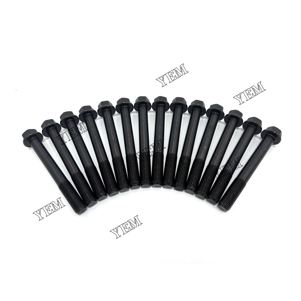 Good quality For Mitsubishi S3L2 Head Bolt Set 31A01-21100 14PCS installed one engine For Mitsubishi