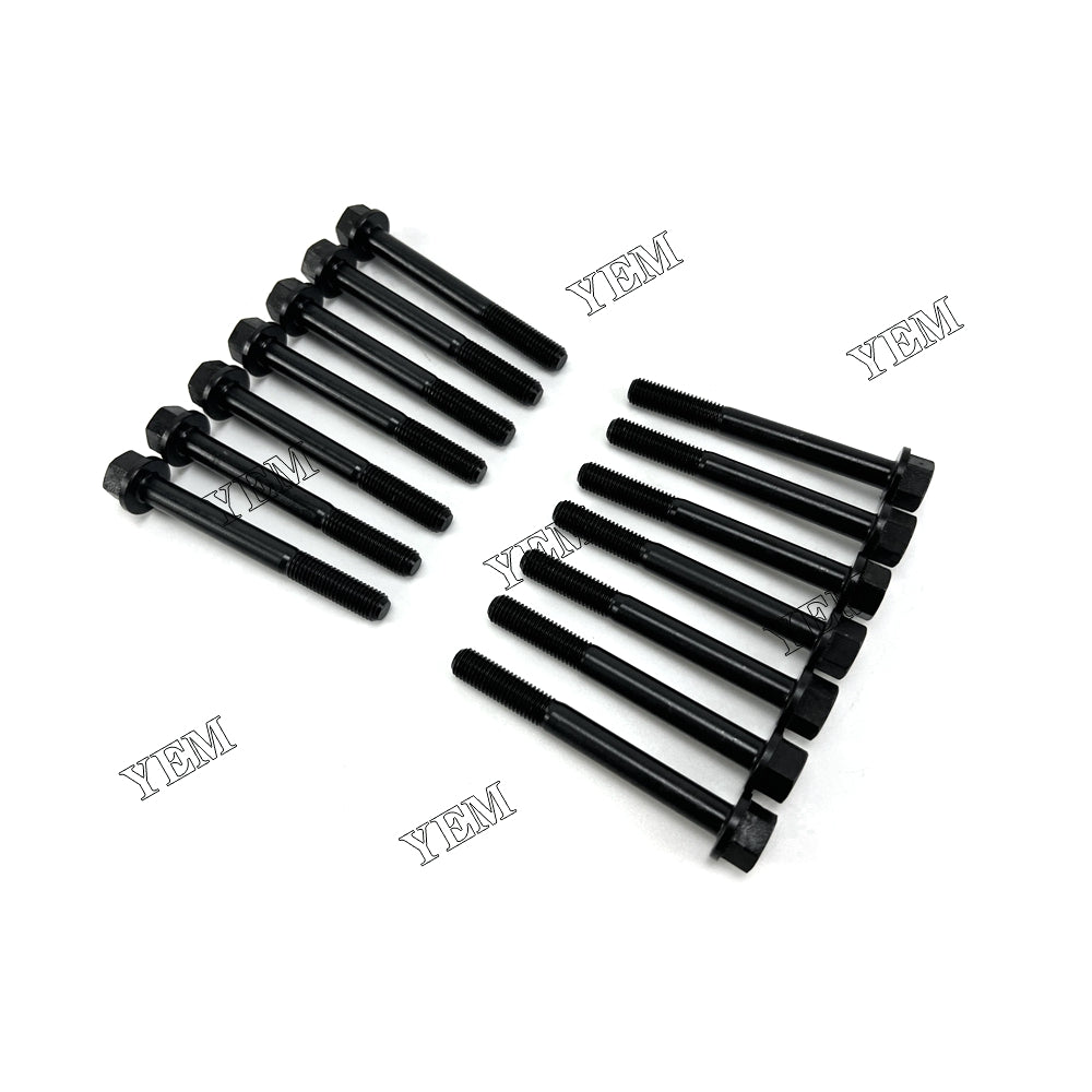 Good quality For Yanmar 3TNV70 Head Bolt Set 119515-01200 14PCS installed one engine For Yanmar