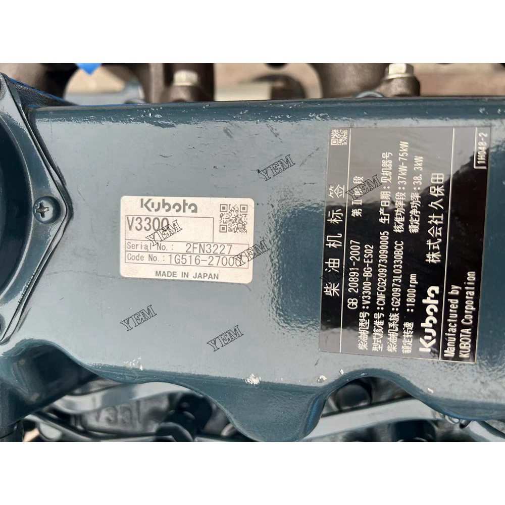 New V3300-IDI Engine serial number 2FN3227 For Kubota Engine Assembly For Kubota