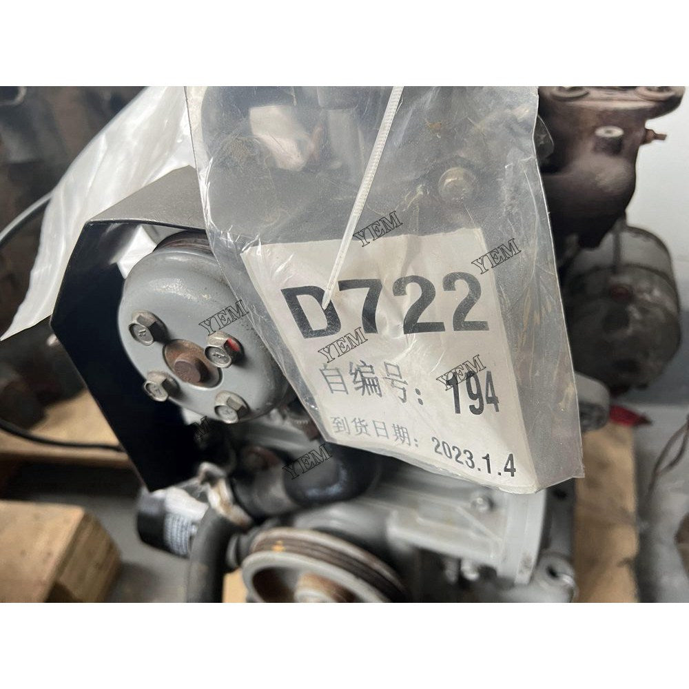 Used D722 Engine For Kubota Engine Assembly 2400rpm 9.6kw