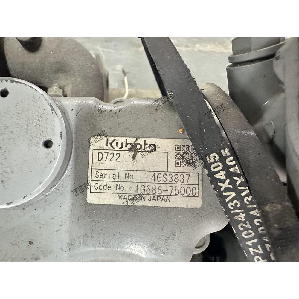 D722 Engine serial number 4GS3837 For Kubota Engine Assembly