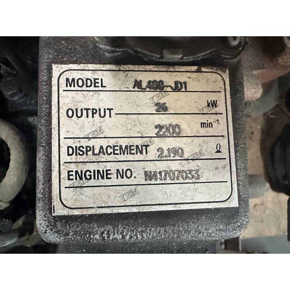 AL488/4TNV88 Engine serial number N41707033 For Yanmar Engine Assembly