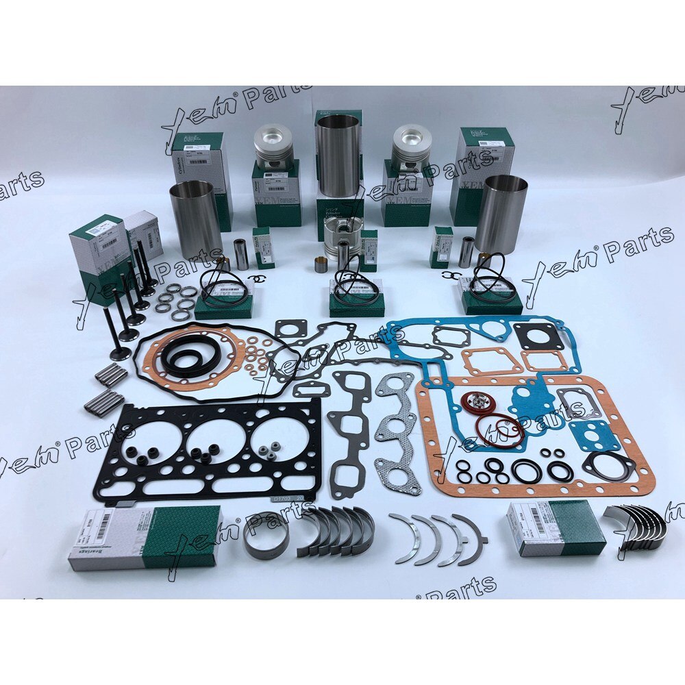D1703 OVERHAUL REPAIR KIT WITH PISTON RING FULL GASKET SET BEARING VALVESS FOR KUBOTA DIESEL ENGINE PARTS For Kubota