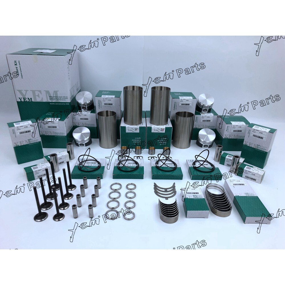 V1100 OVERHAUL REPAIR KIT WITH PISTON RING FULL GASKET SET BEARING VALVESS FOR KUBOTA DIESEL ENGINE PARTS For Kubota