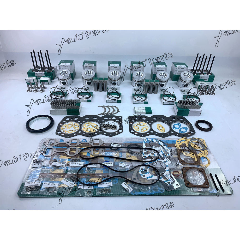 S6K REBUIDING KIT WITH CYLINDER PISTON RING BEARINGS VALVES FOR MITSUBISHI DIESEL ENGINE PARTS For Mitsubishi