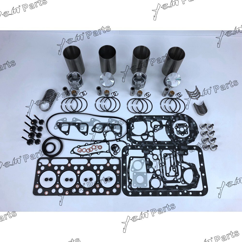 V1512 IDI REPAIR KIT PISTON KIT + BEARINGS SET + FULL GASKET SET FOR KUBOTA DIESEL ENGINE PARTS For Kubota