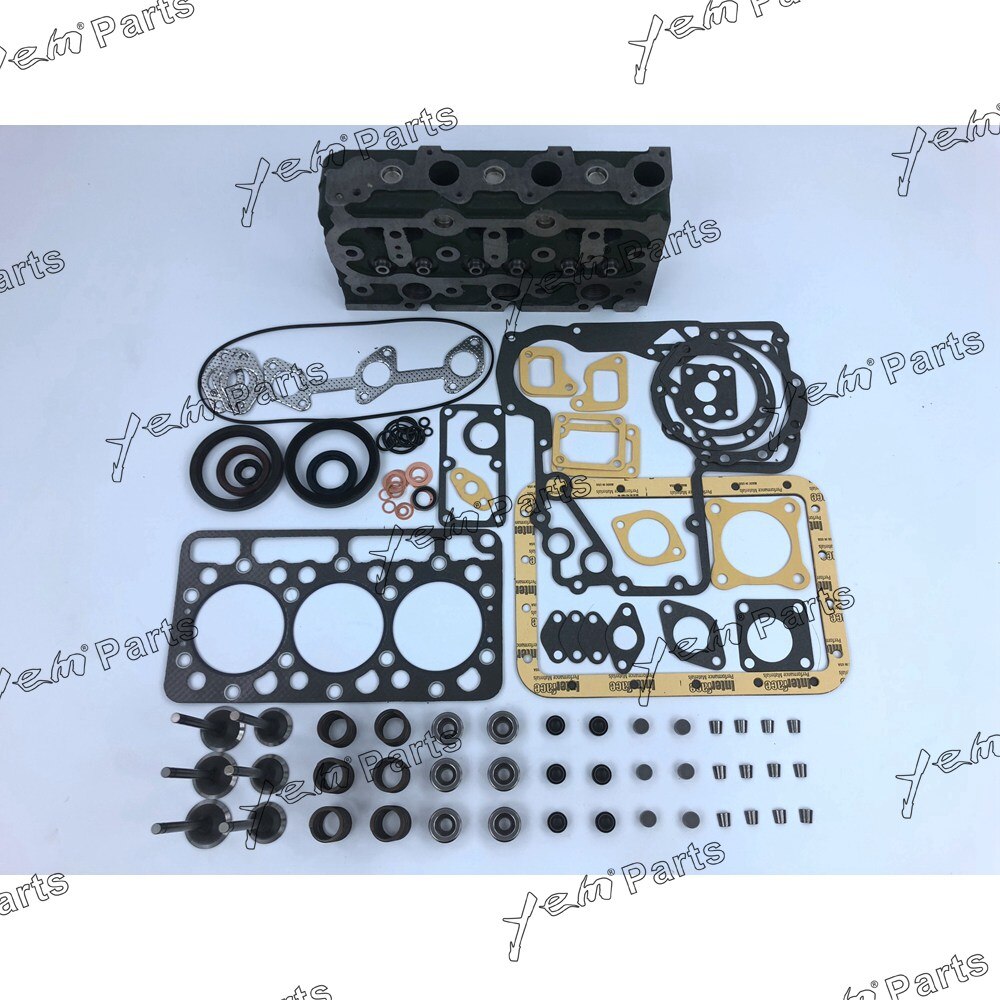 D850 CYLINDER HEAD VALVE TRAIN KIT FULL GASKET SET FOR KUBOTA DIESEL ENGINE PARTS For Kubota