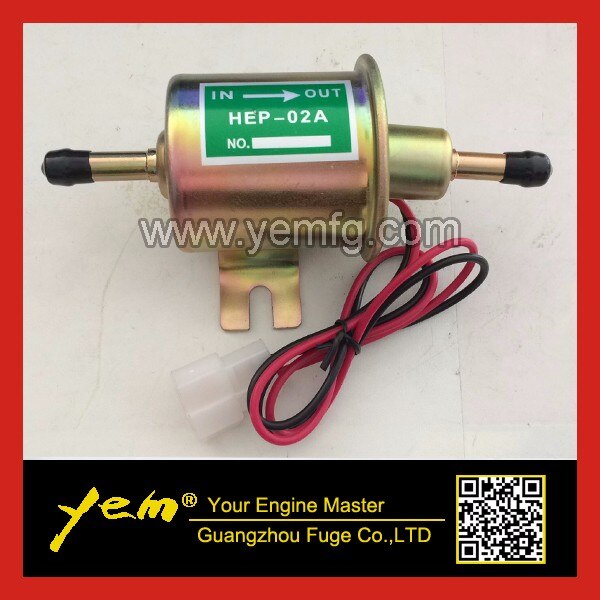 V3300 ELECTRIC FUEL PUMP 12V ELECTRIC FUEL PUMP HEP-02LOW PRESSURE FUEL PUMP S250 FOR KUBOTA DIESEL ENGINE PARTS For Kubota