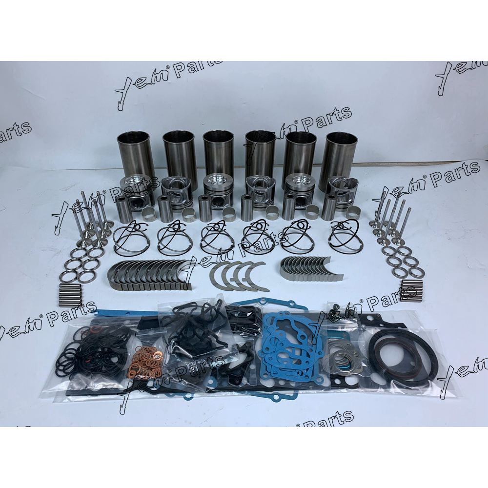 D6E OVERHAUL REPAIR KIT WITH PISTON RING FULL GASKET SET BEARING VALVESS FOR VOLVO DIESEL ENGINE PARTS For Volvo