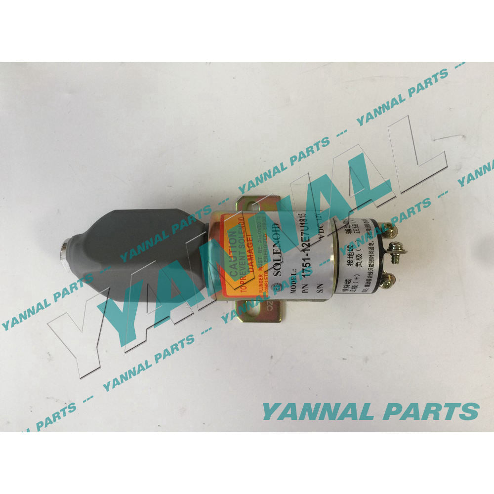 1751-12E7U1815 FUEL STOP SOLENOID FOR EXCAVATOR ENGINE PARTS For Other