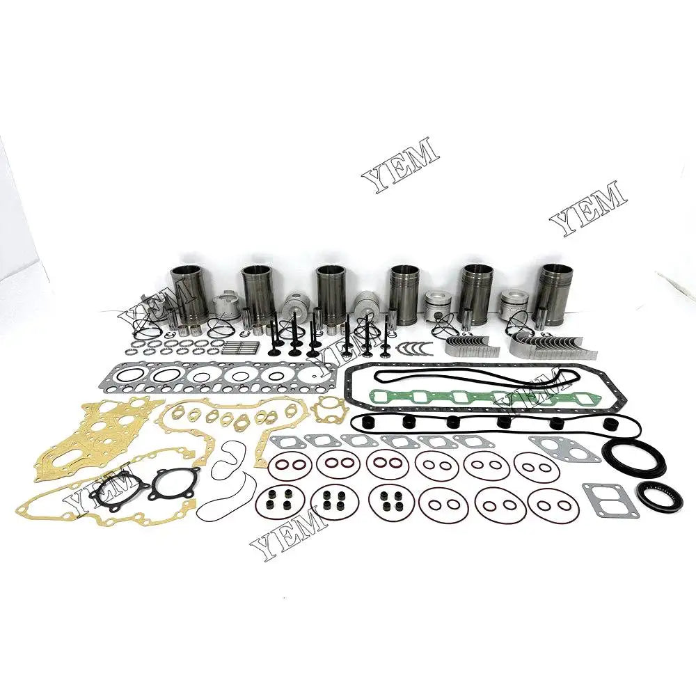6X High performanceOverhaul Rebuild Kit With Gasket Set Bearing-Valve Train For Nissan FD6 Engine YEMPARTS