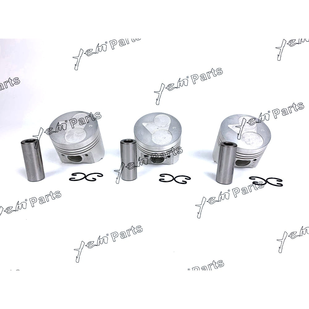 YEM Engine Parts Piston Set Oversize 67mm (+0.50mm) For Kubota D722 x3 PCS Engine Parts For Kubota