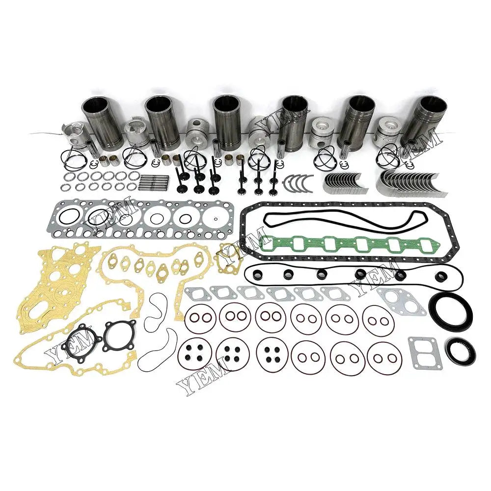 6X High performanceOverhaul Rebuild Kit With Gasket Set Bearing-Valve Train For Nissan FD6 Engine YEMPARTS