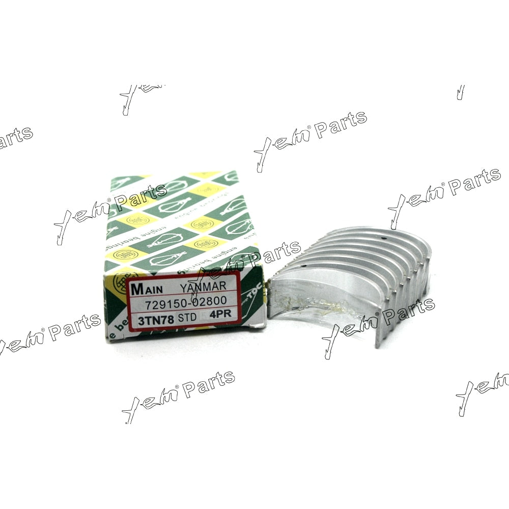 YEM Engine Parts Main Bearing STD For YANMAR 3TN78 / 3TNA78 Engine Parts For Yanmar
