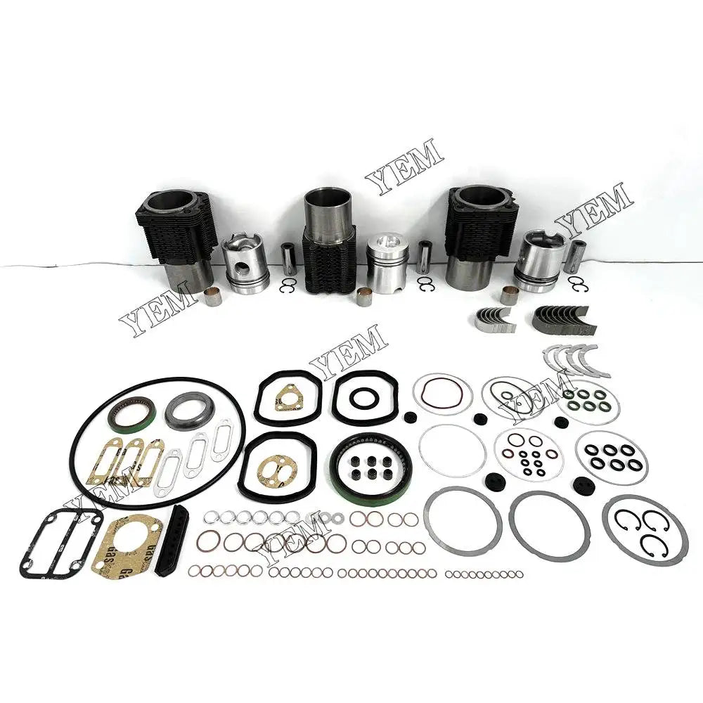 3X High performanceOverhaul Rebuild Kit With Gasket Set Bearing For Deutz F3L912 Engine YEMPARTS
