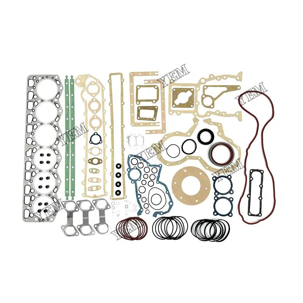 Free Shipping 6D105-1 Full Gasket Set With Head Gasket For Komatsu engine Parts YEMPARTS