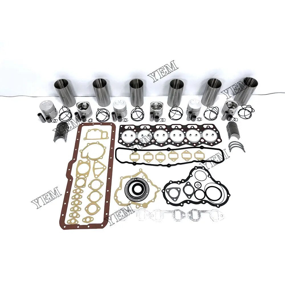 For Mitsubishi excavator engine 6DR5 Engine Overhaul Rebuild Kit With Gasket Set Engine Valves Main Connrod Bearing YEMPARTS