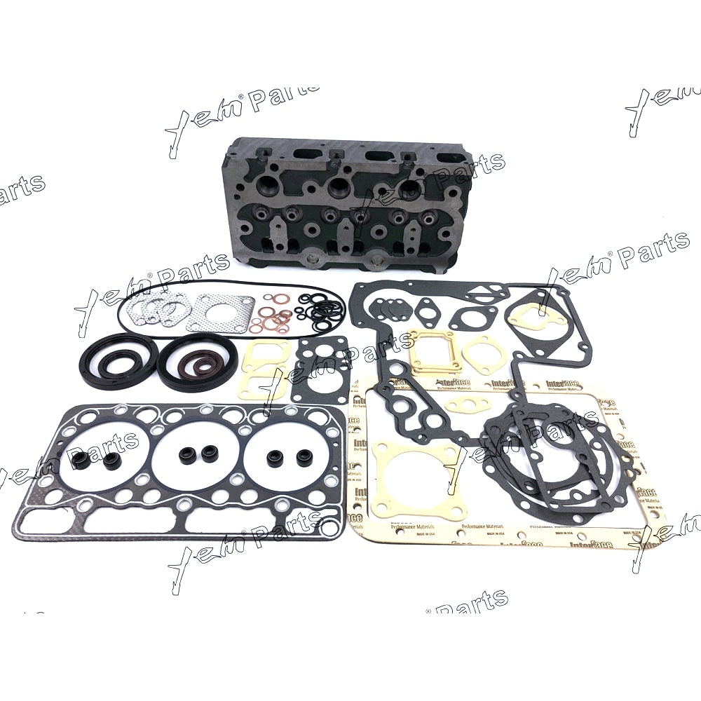 YEM Engine Parts Complete Cylinder Head &Full Gasket For Kubota D950 Tractor B7200D B7200E B7200HST-D For Kubota