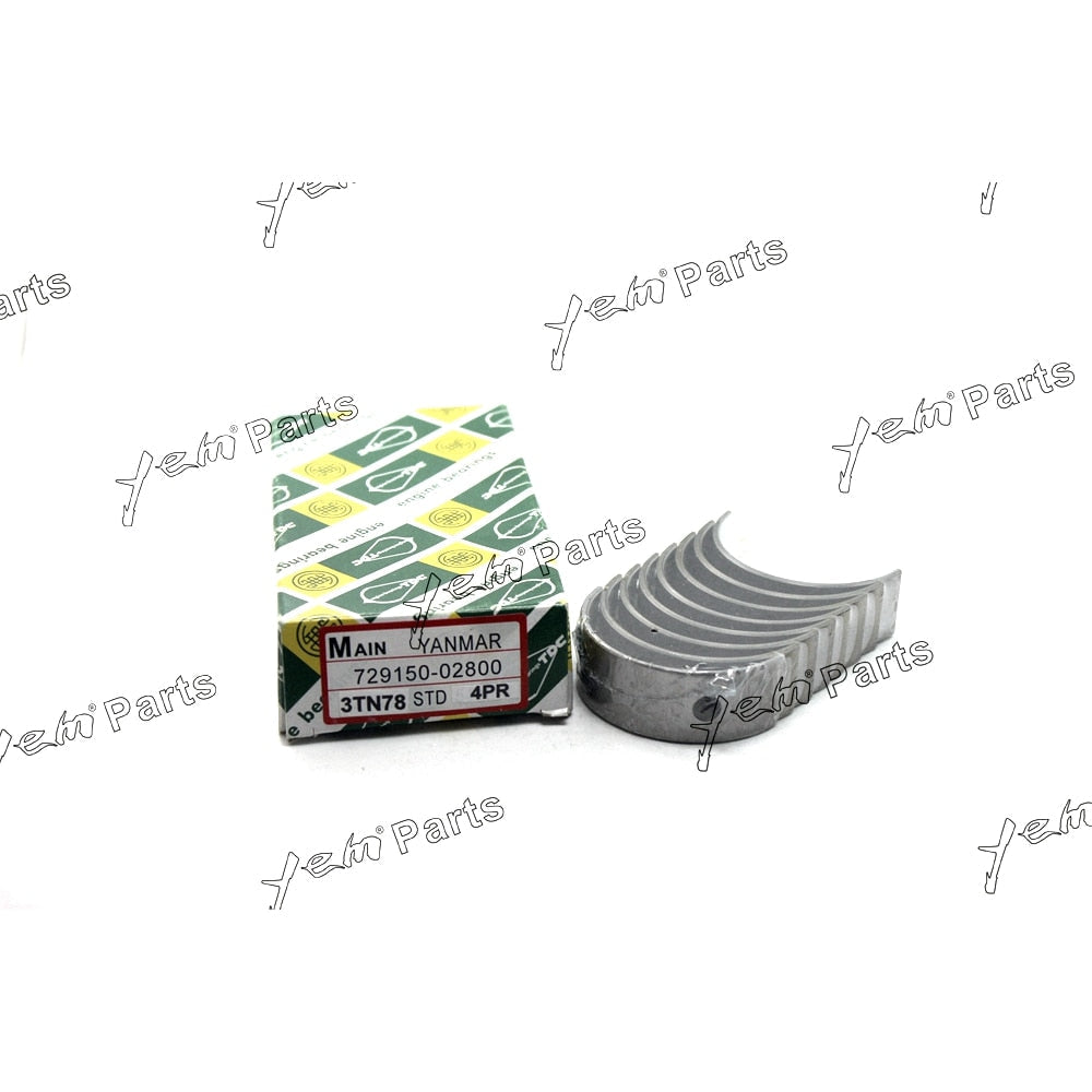 YEM Engine Parts Main Bearing STD For YANMAR 3TN78 / 3TNA78 Engine Parts For Yanmar
