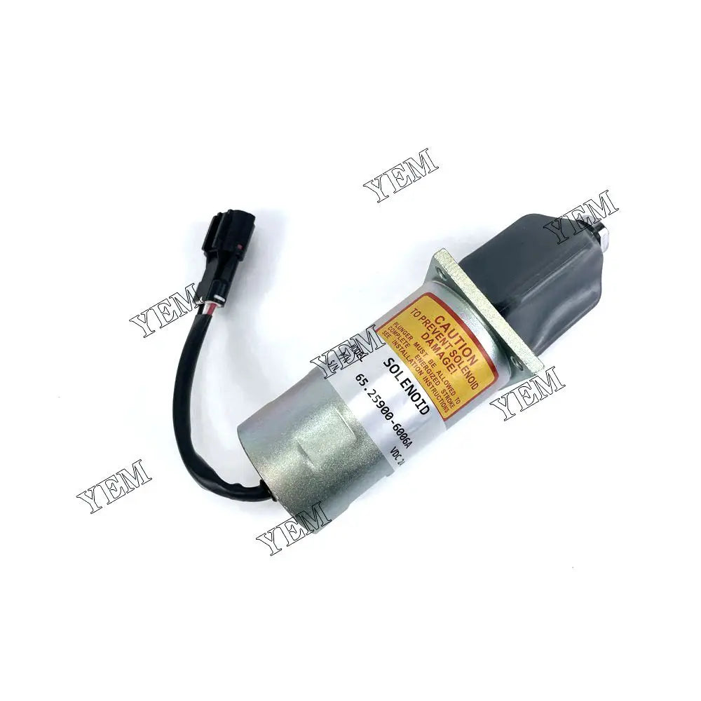 competitive price 300743-00068 Shutdown Solenoid For Doosan P158LE P180LE P2222E D1146T excavator engine part YEMPARTS