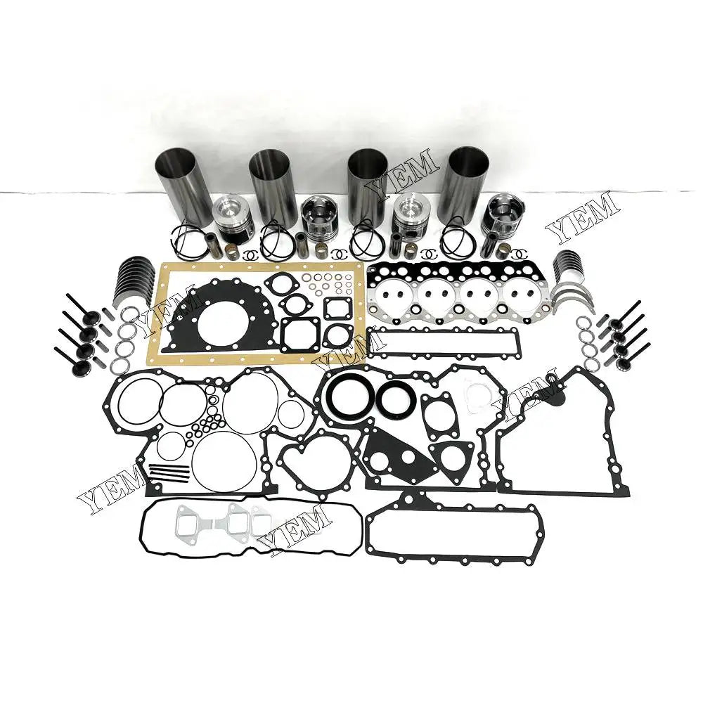 1 year warranty For Mitsubishi Engine Overhaul Kit With Piston Rings Liner Bearing Valves Cylinder Gaskets S4S engine Parts YEMPARTS