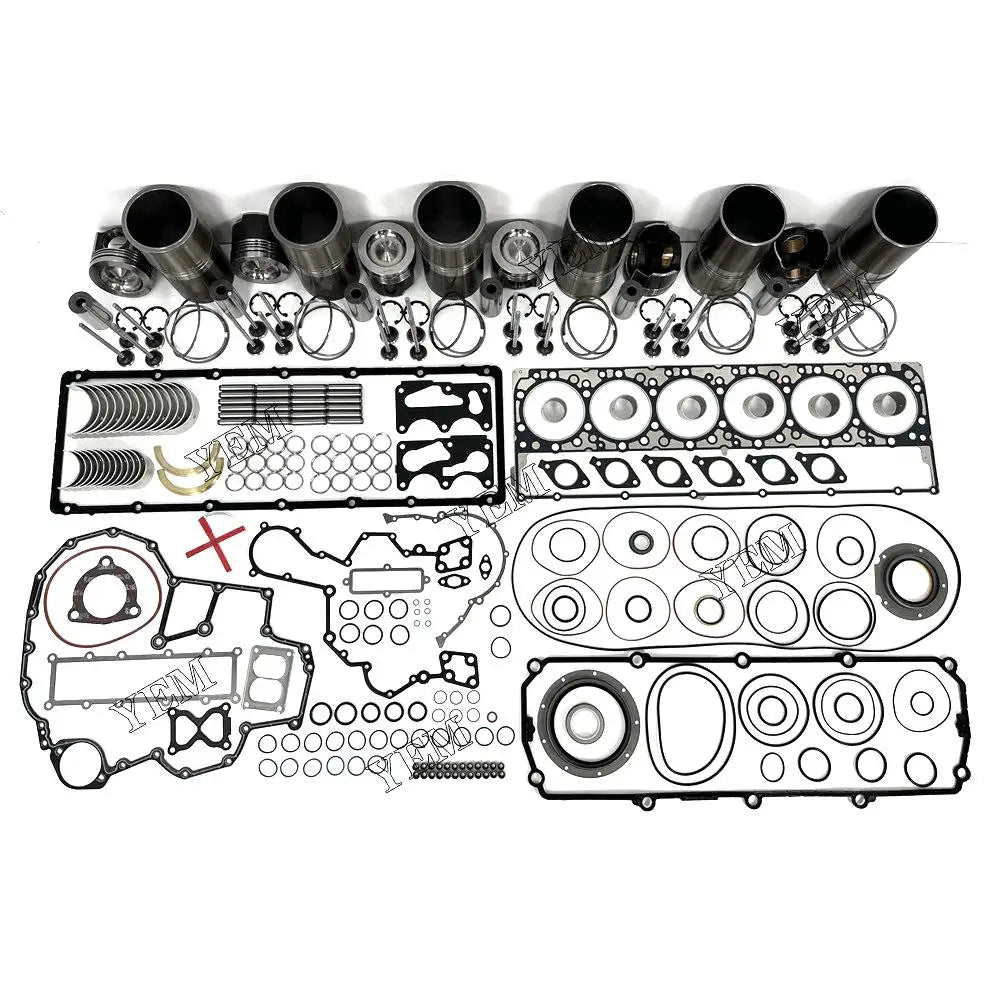 6X High performanceOverhaul Rebuild Kit With Gasket Set Bearing-Valve Train For Caterpillar C11 Engine YEMPARTS