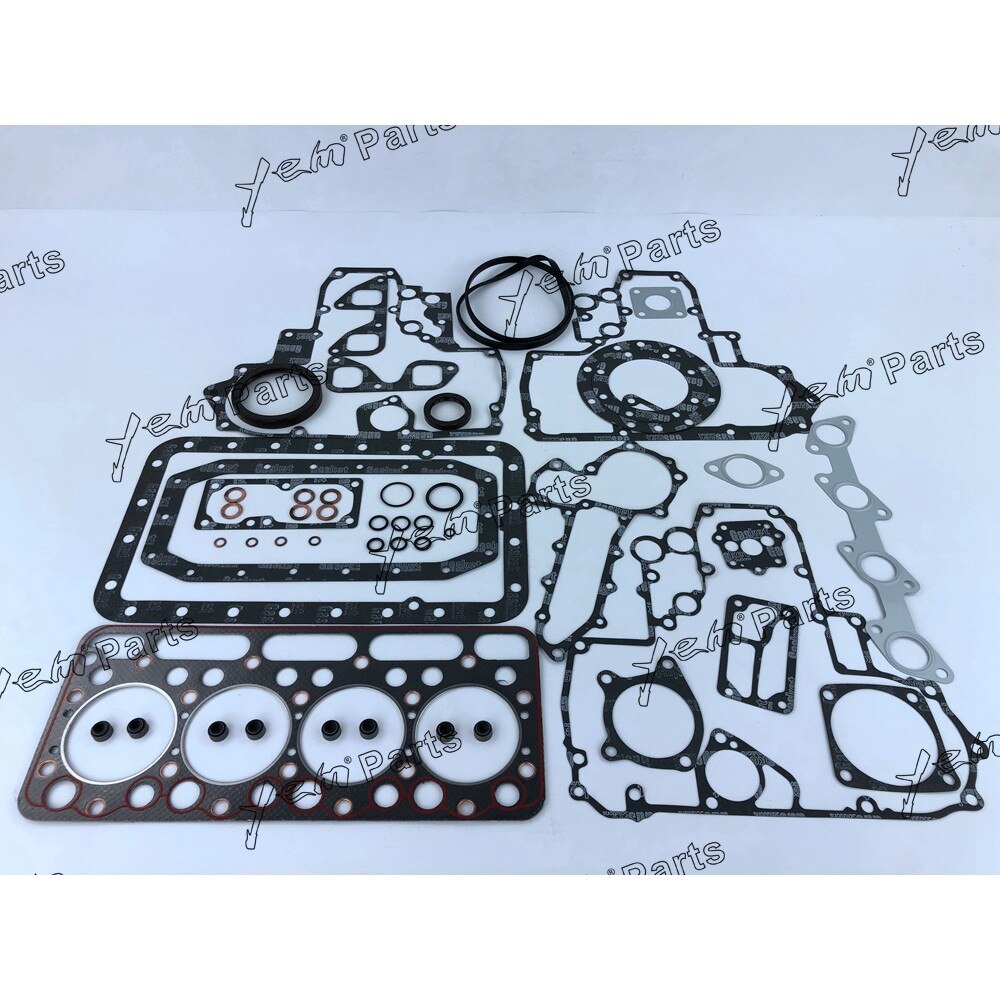 YEM Engine Parts Gasket kit For Kubota Engine V1702 V1702B KH90 For Bobcat 743 733 Excavator For Kubota