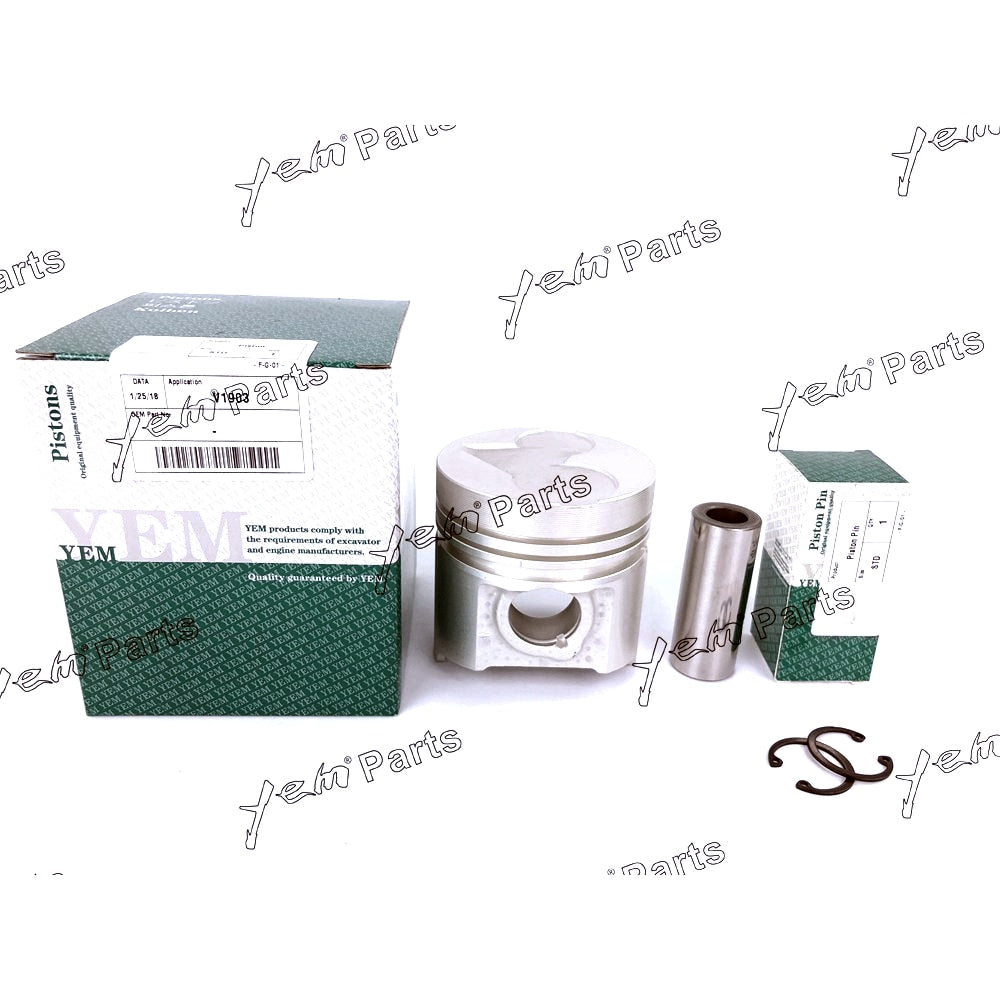 YEM Engine Parts Piston Set STD 80mm For Kubota V1903 Engine Parts For Kubota
