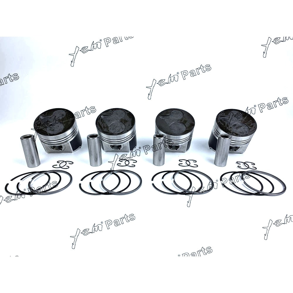 YEM Engine Parts 1 Set For Kubota Engine V2203 V2203B V2203T STD Piston Set (Pin& Clip&Rings) For Kubota
