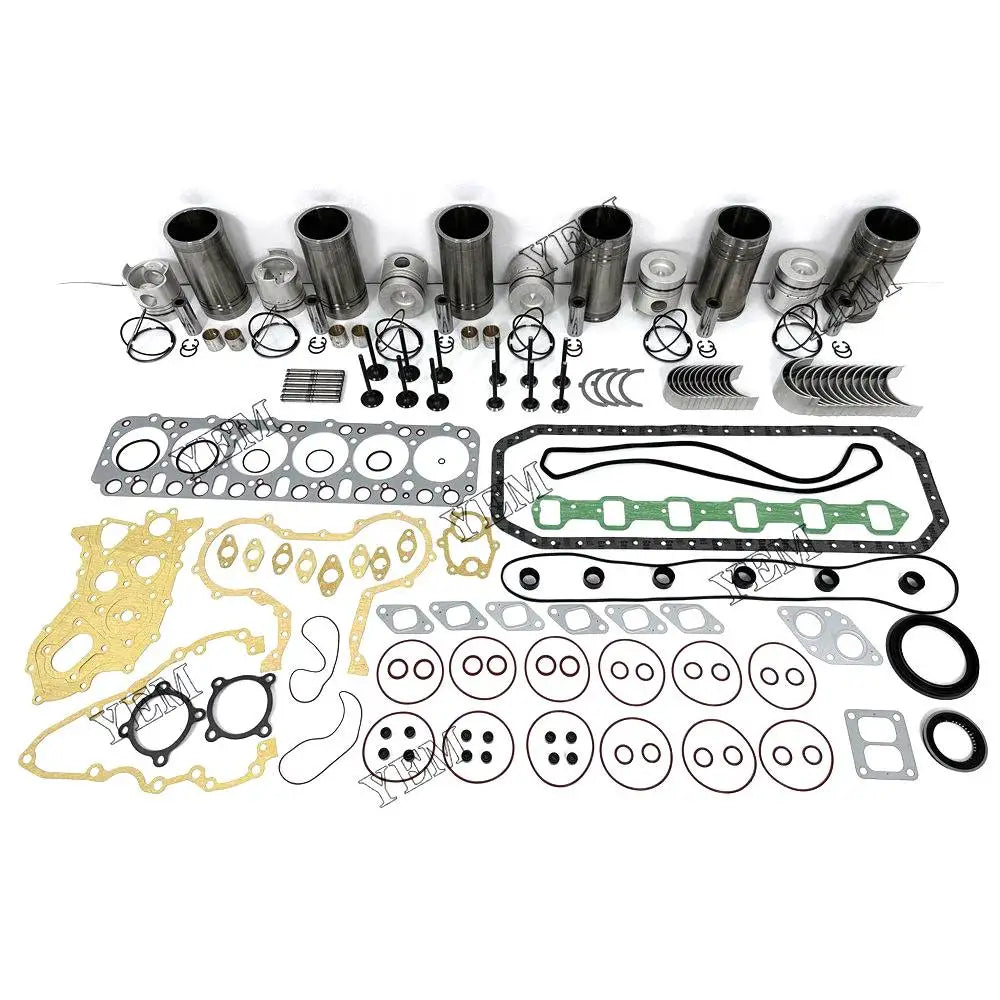 6X High performanceEngine Overhaul Rebuild Kit With Gasket Bearing Valve Set For Nissan FD6 Engine YEMPARTS