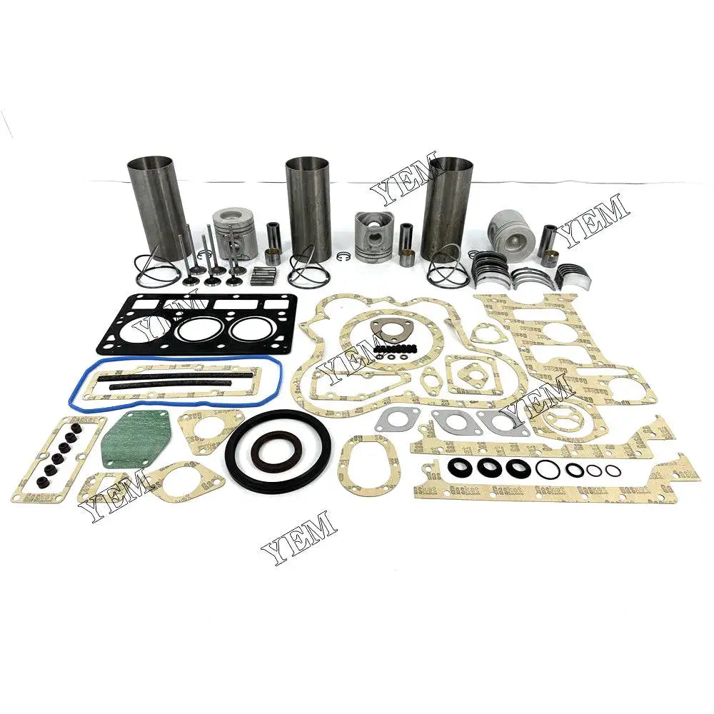3X High performanceEngine Overhaul Rebuild Kit With Gasket Bearing Valve Set For Perkins 903.27 Engine YEMPARTS