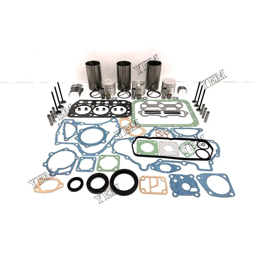 1 year warranty For Mitsubishi Repair Kit With Overhaul Gasket Set Piston Rings Liner Bearing Valves K3E-IDI engine Parts YEMPARTS