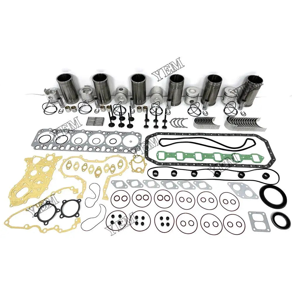 6X High performanceEngine Overhaul Rebuild Kit With Gasket Bearing Valve Set For Nissan FD6 Engine YEMPARTS