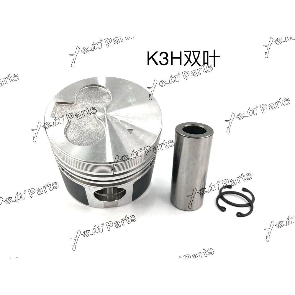 YEM Engine Parts Piston + Ring Set STD 78mm For MITSUBISHI K3H x3 Sets Engine Parts For Mitsubishi
