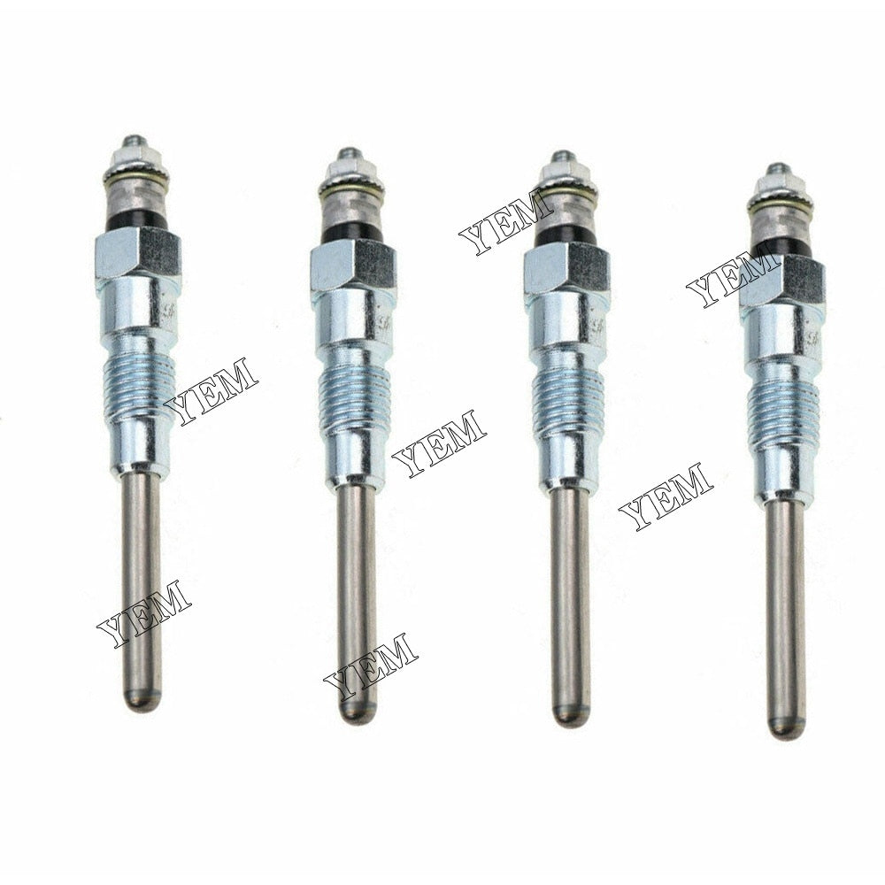 YEM Engine Parts 4PCS Glow Plug 16415-65512 For Kubota Tractor L3710DT,L2500DT,L3010DT,L3010GST For Kubota